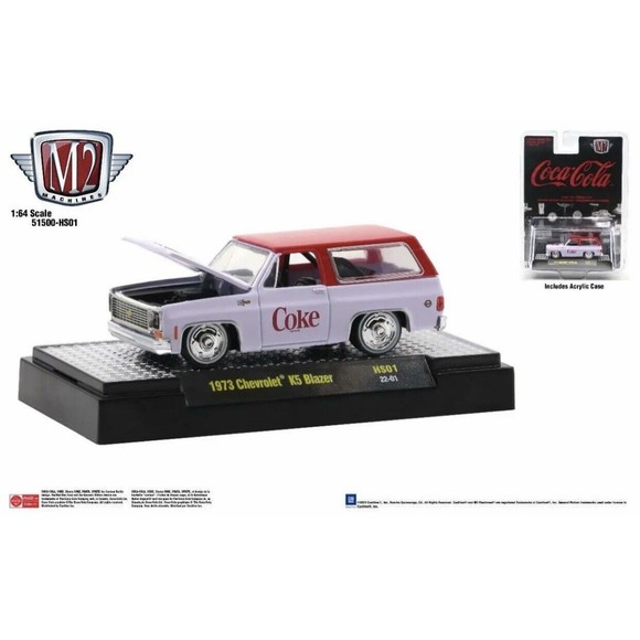 M2 Machines Hobby Exclusive Coca-Cola 1973 Chevy K5 Blazer HS01 Lim. Ed. - Picture 1 of 5